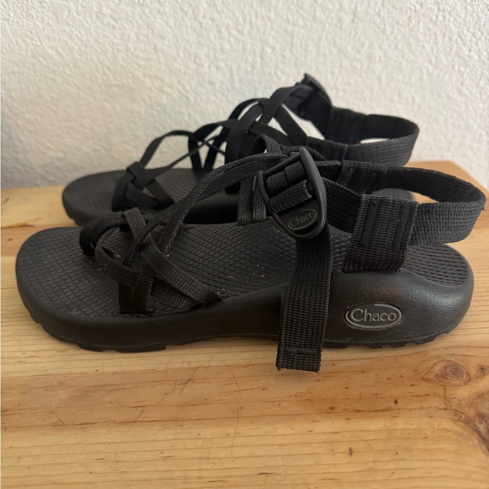Chaco Black Strappy Sandals